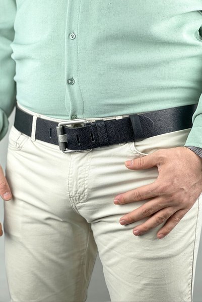 debbah Custom Made Genuine Leather Men's Jeans Belt 4.5CM Extra Thick 4MM Italian Sports Belt