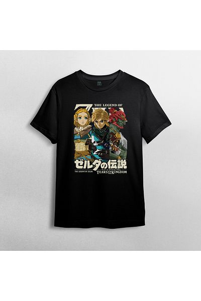 Pixxa The Legend of Zelda - Link Unisex T-Shirt 100% βαμβακερό με λαιμόκοψη μοντέλο 2