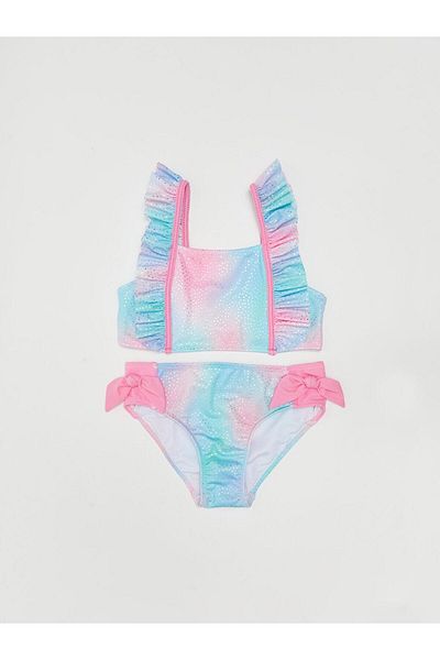 DEEP BEACH Daisy Patterned Girl's Bikini Set Db200786bt