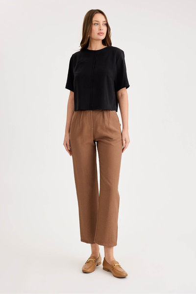 Vitrin High Waist Pleated Trousers