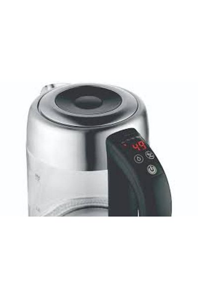 Zilan Fierbator Digital ZILAN ZLN-3949, 2200W, 1.7L, Control Temperatura, Iluminare LED, Sticla-Inox