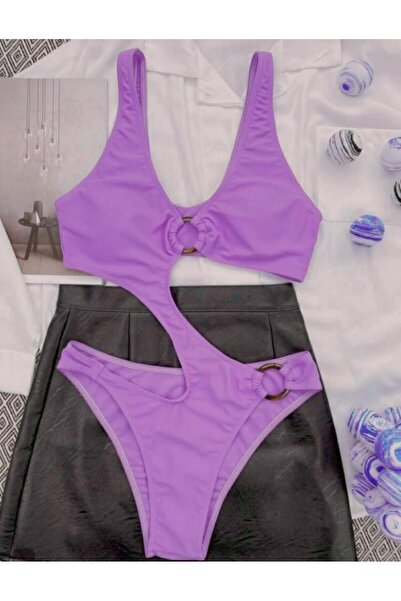 DEEP BEACH Μαγιό κομμένο με αξεσουάρ δαχτυλιδιού Db 200781 μα