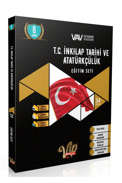 vip yayınları Vip 8. Sınıf T.c. Inkılap Ve Atatürkçülük Eğitim Seti
