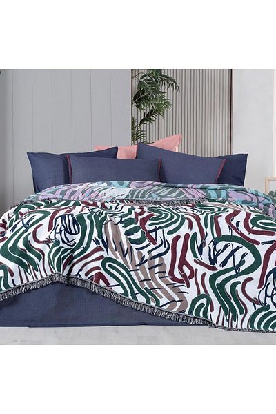 Sarev Favor Multicolor Double 100% Cotton Yarn Dyed Pique Set