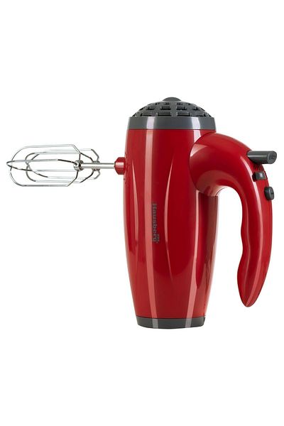 Hausberg Mixer de mana Hausberg HB-4119RS, 5 viteze, putere 300W, motor de cupru, Rosu