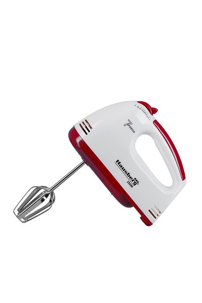 Hausberg Mixer de mana, Hausberg HB-4112RS, Alb/Rosu, 250 W, 7 viteze