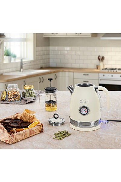 Zilan Ρετρό βραστήρας ZLN1184, 2200W, 1,7L, αφαιρούμενη βάση 360 μοιρών, ενδεικτική λυχνία,