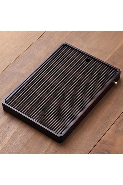 Choice 40x28x4cm Gianxi Chinese Natural Bamboo Tea Tray Water Storage Kung Fu Tea Set Simple Rectangular Te