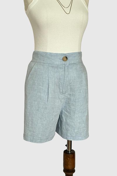 Ravencia Pantaloni scurți de in premium pentru femei