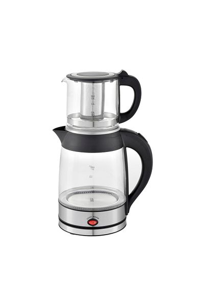 Zilan Set fierbator electric plus ceainic Zilan ZLN4858 Argintiu, putere 2200W, capacitate 1.8L si 0.8L