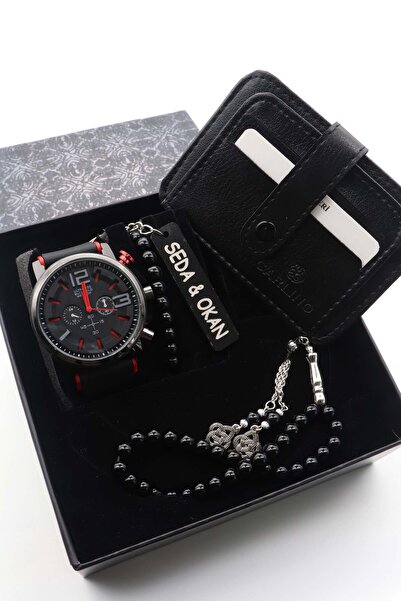 ARPAT WATCH KİŞİYE ÖZEL 5 PARÇA ERKEK SAAT SETİ ; SAAT, CÜZDAN, TESBİH, BİLEK...
