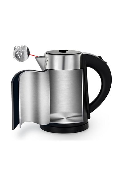 Zilan Fierbator electric Zilan ZLN3387 Negru cu pereti dublii, putere 800W, capacitate 0.8L, inox