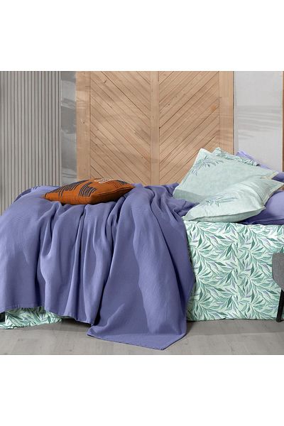 Sarev Adrian Blue Double 100% Cotton Pique Set