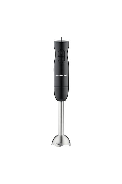 Hausberg Blender de mana HAUSBERG HB-7674NG, 300W, 2 viteze, material ABS, lame din otel inoxidabil, Negru