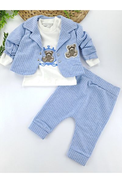 Butik Baby Boy Jacket Pants Sweat Triple Suit Premium Quality