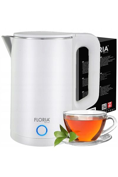Floria Fierbator electric Floria ZLN4920 Alb, putere 1500W, capacitate 2 litri, protectie la supraincalzire