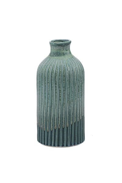 Ella Home Italia Vaza Loam, Ceramica, Turcoaz, 25cm
