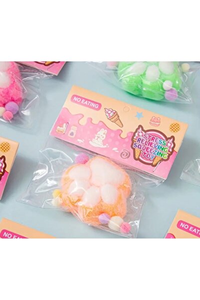 seyuse Kedi Patisi Taba Squishy Stress Oyuncağı Sukuşi pati, Tüylü Oyuncak TU...