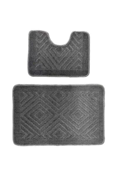 Hausberg Set 2 covoare baie HAUSBERG HB-H435GR, material textil, 46x72/46x35 ...