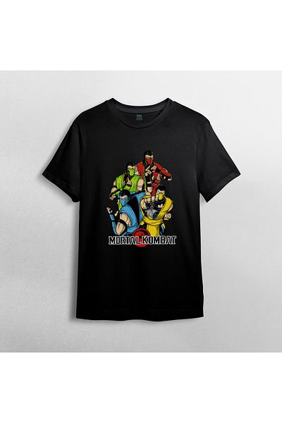 Pixxa Μπλουζάκι Unisex Mortal Kombat Crew Neck 100% βαμβάκι Μοντέλο 2