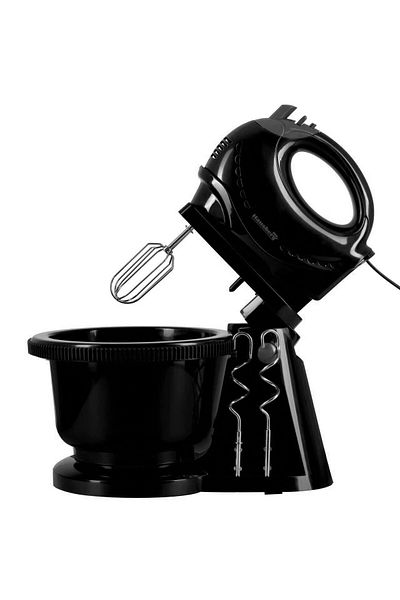 Hausberg Mixer cu bol rotativ Hausberg HB-3519NG, 5 Viteze + turbo, Capacitate 2L, Putere 250W, Negru