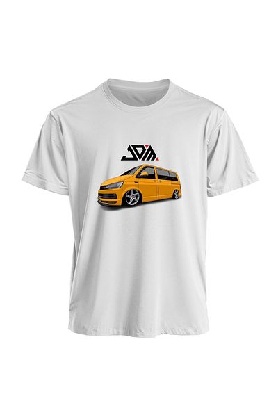 JDM Καλοκαιρινό βαμβακερό μπλουζάκι για άνδρες, 100% βαμβάκι JDM Minibus Loose Fit T-shirt
