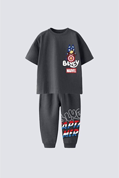 KidsSel New Season Bluey Printed Cotton Boys' Underwear Set