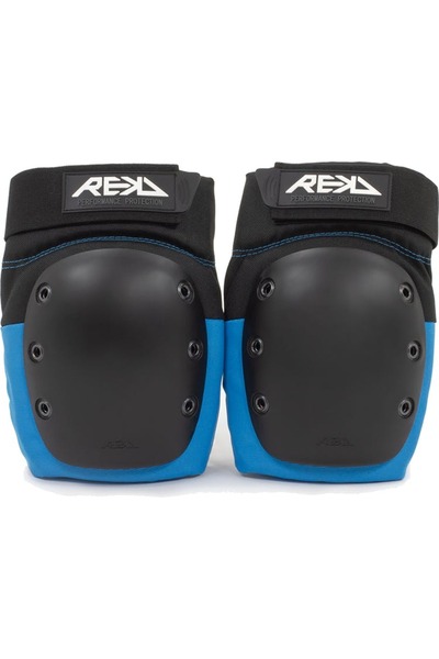 REKD وسادات الركبة المنحدرة - أسود/أزرق [زوج] متوسط