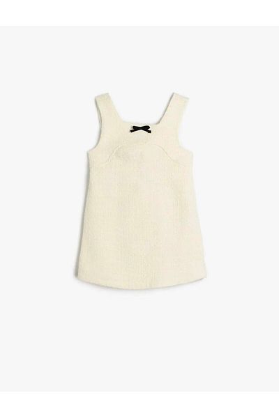 Koton Wool Blended Strappy Gilet Ecru Baby Girl Dress 5Smg80072Aw