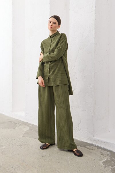 QANU Modal κοντό πουκάμισο πράσινο