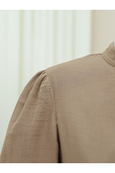 Modamorfo Μισό Πατλίνι Καλτσάκι Μείγμα Μούσλι Φόρεμα - Ανοιχτό Καφέ