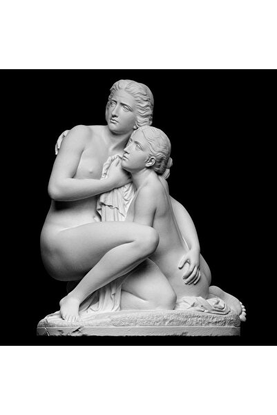 CharmFancy Antik Banyo yapan kızlar Büst Heykel Biblo 15cm