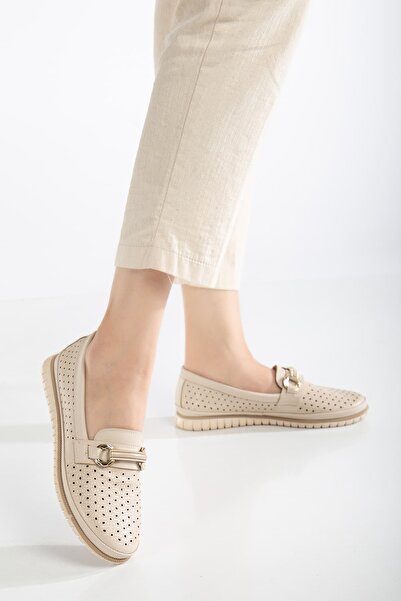 HMS moda Buy One Size Large Daisy Patterned Classic Loafer Daily Ballet Flats