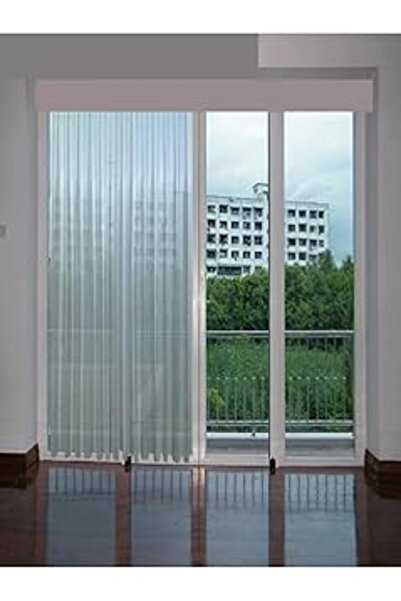 Genel Markalar Evdepo Home Kırık Beyaz Ekstraforlu Pilesiz Vual Çizgili Tül P...