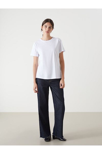 LC Waikiki Tricou de damă cu decolteu rotund de sezon nou - S5H498Z8