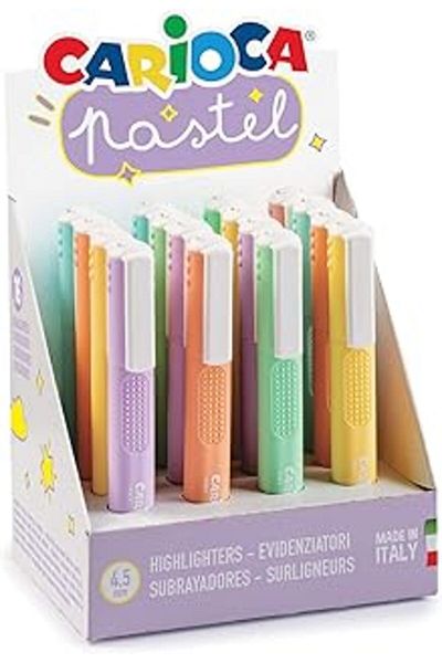 Hepta Collection Carioca Pastel Marker Pen 16'Li Stand