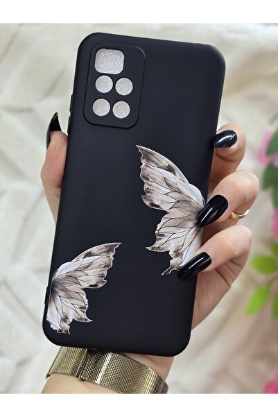 Magic Ring حافظة هاتف من السيليكون الأسود مخملية متوافقة مع هاتف Xiaomi Redmi...