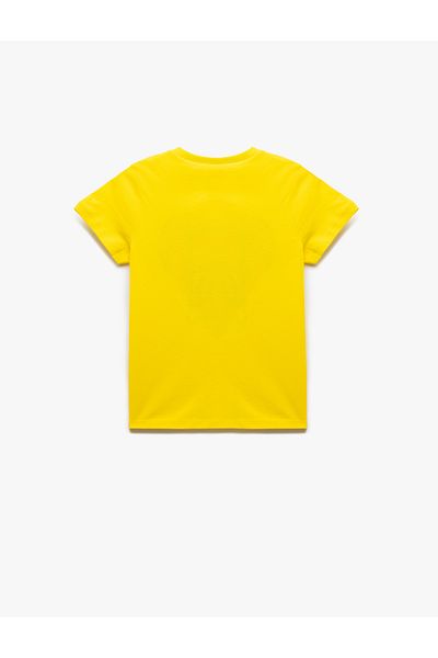 Koton Short Sleeve Crew Neck Printed Cotton T-Shirt