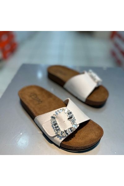 TRENDYSHOSE Γυναικείες ανατομικές παντόφλες 20050 Stone Buckle