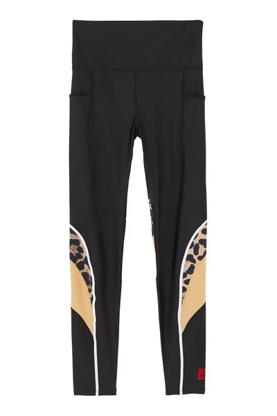 P.E Nation Silver Color Full Length Leggings