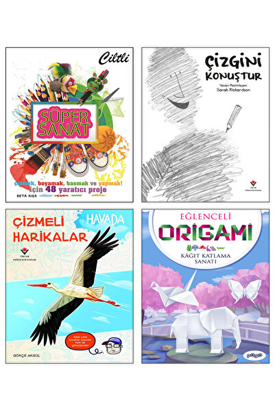 Tübitak Yayınları Çizgini Konuştur Süper Sanat Kitabı Çizmeli Harikalar Havad...