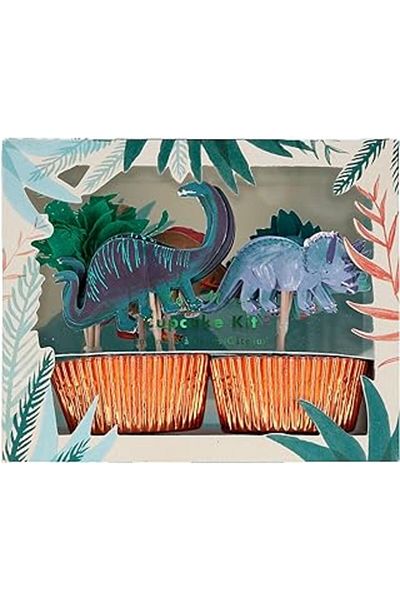 Hepta Collection Meri Meri Dinosaur Cupcake Kit, 24 Pieces