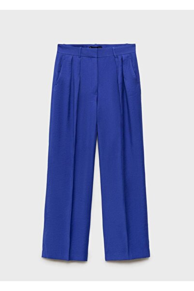 MANGO Woman Wideleg pensli kumaş pantolon