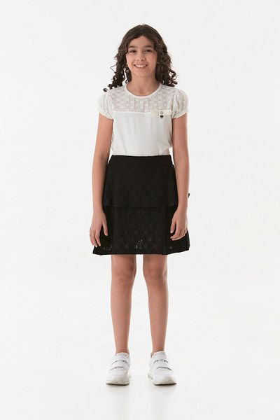 Fulla Moda Lacy Ruffled Girl's Skirt