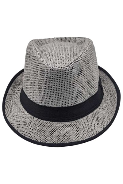 Mood Agenda Unisex dečji slamnati fedora šešir za uzrast 13-17 godina