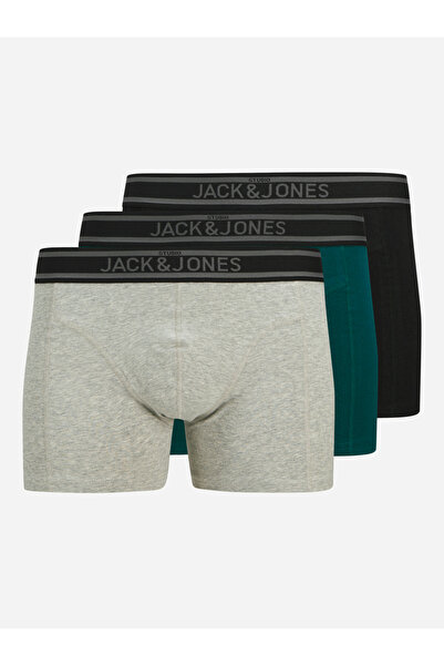 Jack & Jones مجموعة من 3 سراويل داخلية سادة من جاكيل