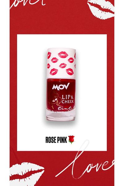 MOV Lip to Cheek Tint Rose Pink - Cheek and Lip Colorant