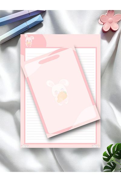 Mirya Notes Rabbit Patterned 2-Piece Notepad Set - A4-A5