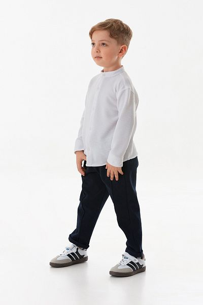 Fulla Moda Basic Judge Collar Boy's Shirt