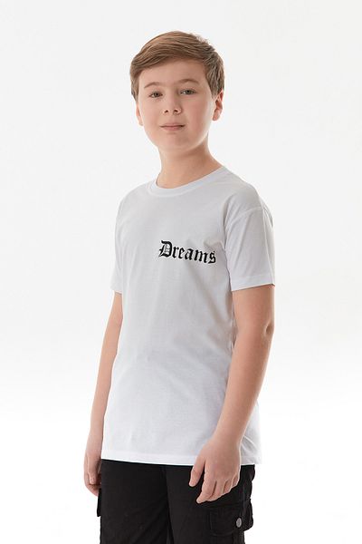 Fulla Moda Αγόρι μπλουζάκι από 100% βαμβάκι Dreams με στάμπα με λαιμόκοψη